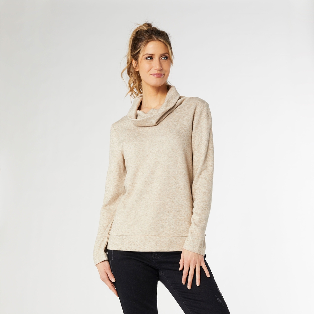 Supersoft Cowl Neck Top